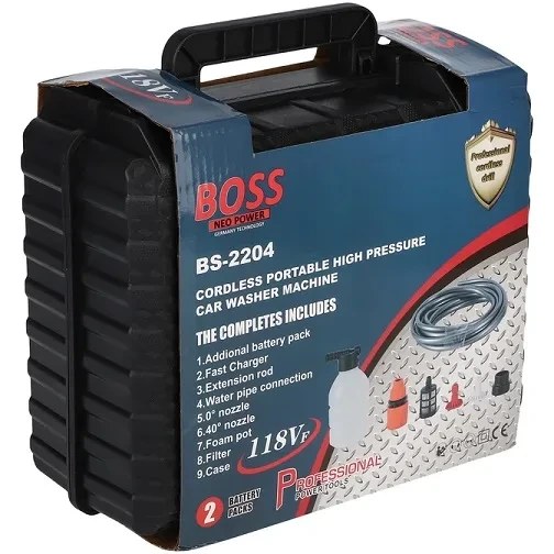 کارواش شارژی باس مدل BS2204 فشار ۶.۵ بار