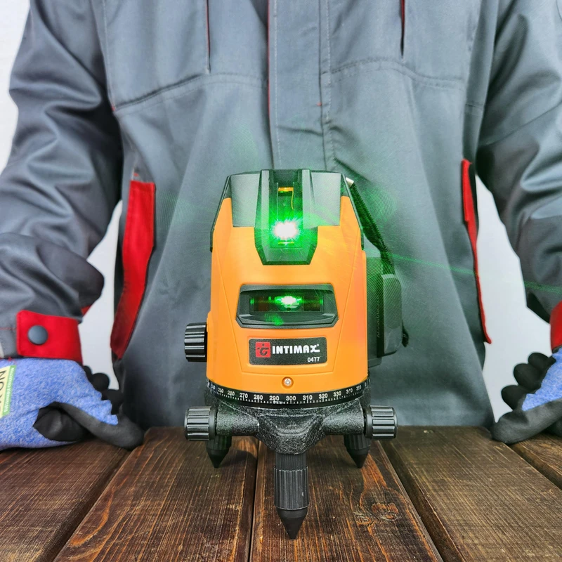 تراز لیزری اینتیمکث مدل 0477 به همراه پایه